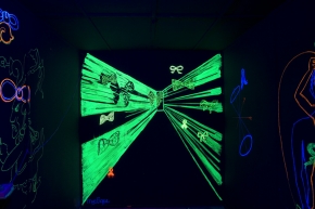 Blacklight muurschildering